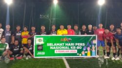 Kodim 1313/Pohuwato vs Jurnalis Pohuwato FC, Mini Soccer Persahabatan Meriahkan HPN ke-80