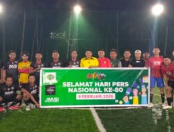 Kodim 1313/Pohuwato vs Jurnalis Pohuwato FC, Mini Soccer Persahabatan Meriahkan HPN ke-80
