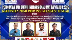 May Day 2026 di Poso, Satgas Mitigasi PHK Diluncurkan untuk Jaga Hubungan Industrial