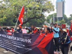KPBI Kepung Kemenaker, Tuntut Hentikan PHK Sepihak dan Bentuk Satgas Nasional